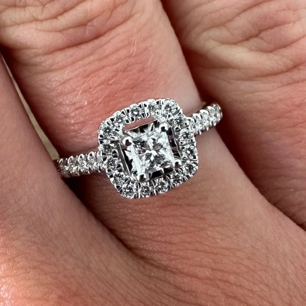 Princess Cut Diamond Ring - Product Code - G885